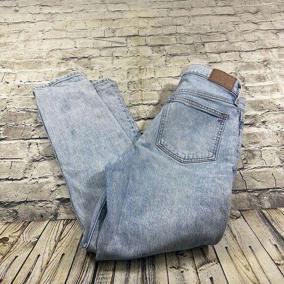 Madewell Jeans Womens 27 Blue The Perfect Vintage Crop Distressed Pants - Picture 12 of 16